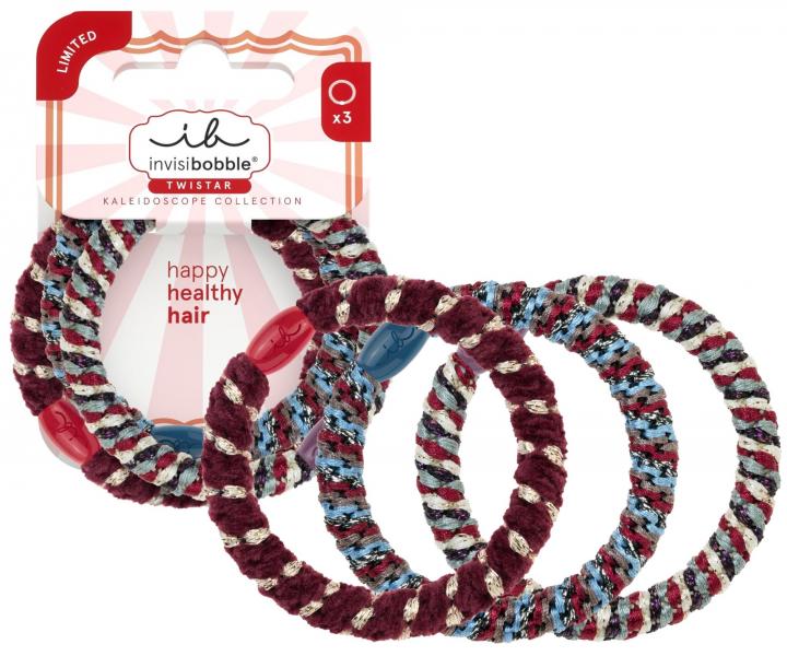 Ozdobne gumki do w�os�w Invisibobble Twistar Kaleidoscope Joyspins - 3 szt.
