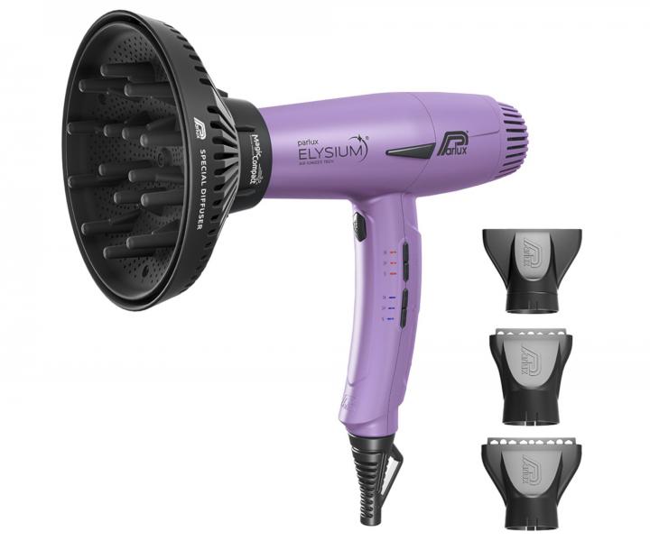 Profesjonalna suszarka do wosw z dyfuzorem Parlux Elysium Lilac - 2300 W -  jasnofioletowa