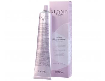 Krem tonujcy wosw do blond i rozjanionych Inebrya Blondesse Toner Demi Permanent 100 ml - jasny perowo-kremowy