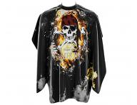 Mska peleryna do strzyenia wosw i brody Barbertime Smoky Pro Barber Cape XL - czarna