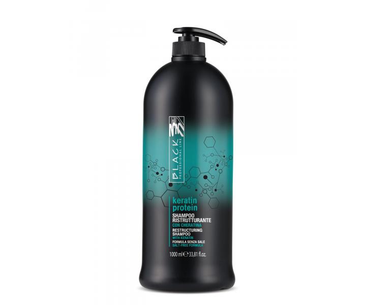 Szampon do w�os�w os�abionych i zniszczonych Black Keratin Protein - 1000 ml