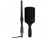 Profesjonalna wielofunkcyjna lok�wka do w�os�w Varis Curling Iron System + szczotka do rozczesywania w�os�w Varis Paddle Brush g