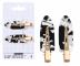 Spinki do w�os�w Sister Young Lily Makeup Hair Clips Set - 6 cm - 2 szt. - czarno-bia�y