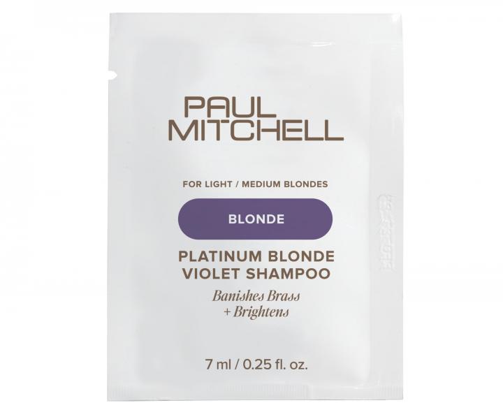 Szampon neutralizuj�cy do w�os�w blond i z pasemkami Paul Mitchell Blonde Platinum Blonde Violet Shampoo - 7 ml