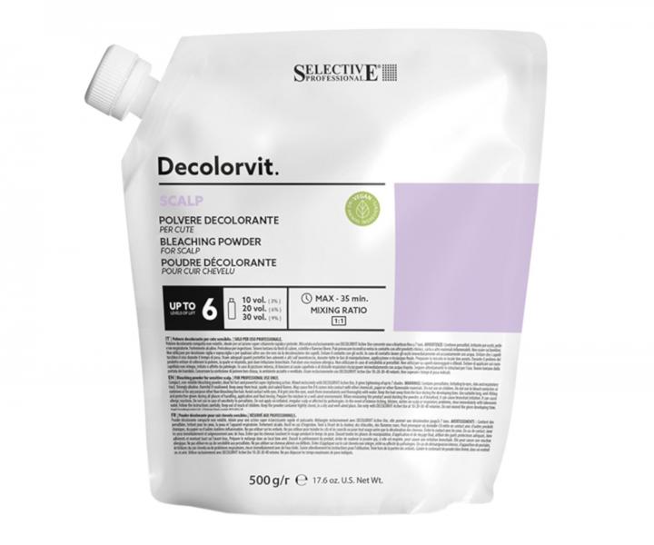 Puder rozjaniajcy do odrostw Selective Professional Decolorvit Scalp 6 - 500 g