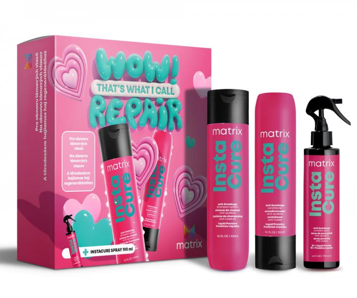 Zestaw upominkowy do odbudowy �amliwych i porowatych w�os�w Matrix Instacure