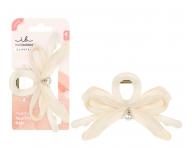 Klamra do w�os�w z kokard� i pere�k� Invisibobble Clipstar L Ballet Core - kremowa