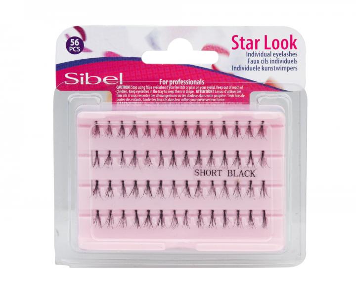 Sztuczne rzsy kpki Sibel Star Look Individual Eyelashes - rozmiar S - 56 szt.