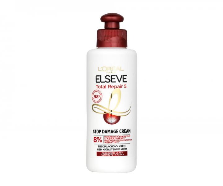 Krem  regeneruj�cy do w�os�w zniszczonych Lor�al Elseve Total Repair 5 Stop Damage Cream - 200 ml