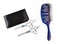 Zestaw no�yczek fryzjerskich 5,0" i dega��wek 6,35" Olivia Garden Xtreme� + szczotka gratis