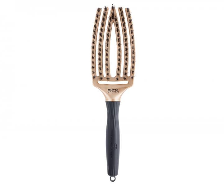 Szczotka Olivia Garden Fingerbrush Combo Medium Trinity Edition - z�ota