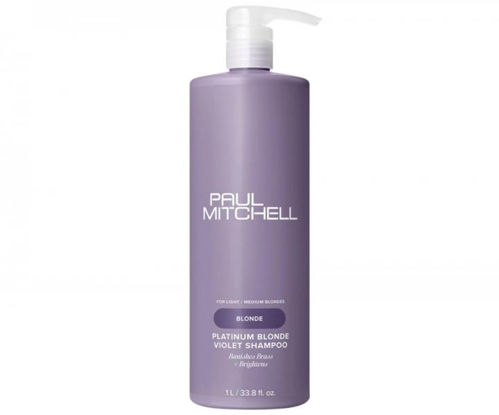 Szampon neutralizujcy do wosw blond i z pasemkami Paul Mitchell Blonde Platinum Blonde Violet Shampoo - 1000 ml