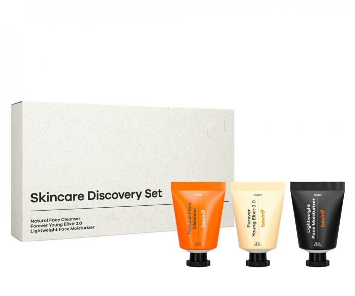 Zestaw prbek kosmetykw do pielgnacji twarzy dla mczyzn Beviro Discovery Skincare Set - 3 x 15 ml