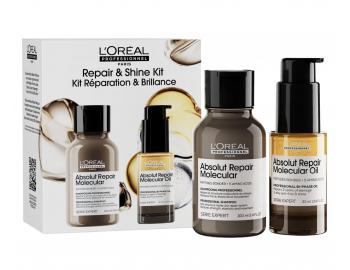 Zestaw podr�ny do w�os�w zniszczonych Lor�al Professionnel Serie Expert Absolut Repair Molecular Repair & Shine Kit