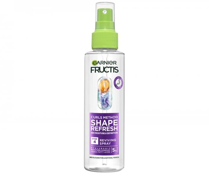 Nawil�aj�cy spray bez sp�ukiwania do w�os�w suchych kr�conych Garnier Fructis Curls Method Shape Refresh Step 4 - 150 ml