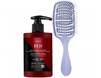 Toner pielgnacyjny podkrelajcy kolor Black Professional Toner Red - czerwony - 300 ml + szczotka gratis