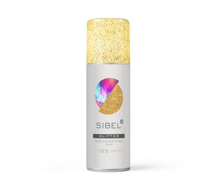 Koloryzujcy spray do wosw Sibel Hair Colour - zoty brokat