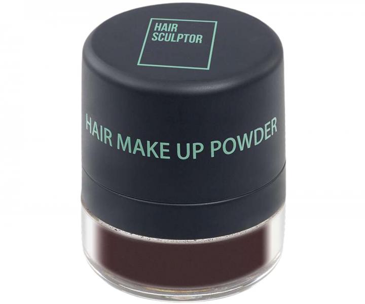 Puder do maskowania odrost�w i siwych w�os�w Sibel Hair Make-up Powder - ciemny br�z - 3 g