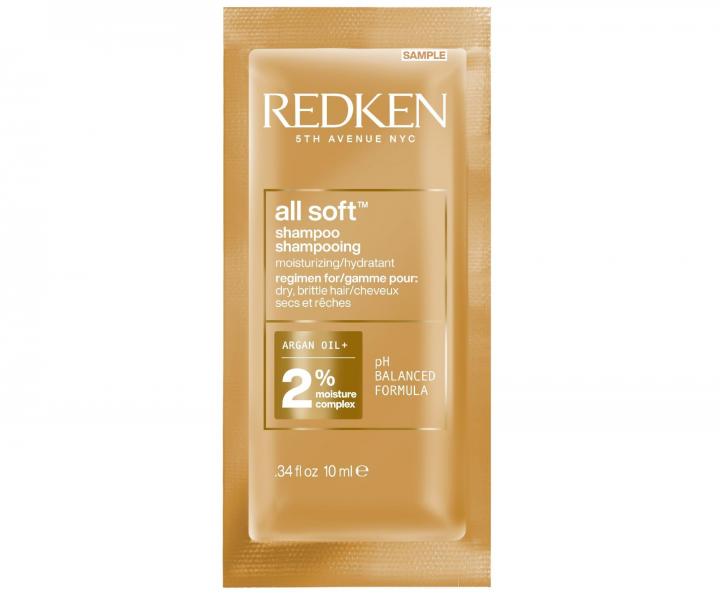 Szampon od�ywczy do w�os�w suchych i �amliwych Redken All Soft - 10 ml (bonus)