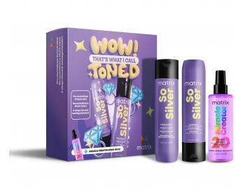 Zestaw upominkowy neutralizujcy te odcienie do wosw blond i z pasemkami Matrix So Silver