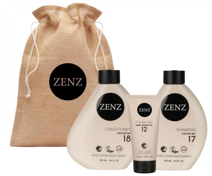 Zestaw upominkowy nawilajco-zmikczajcy do wosw suchych i krconych Zenz Cactus