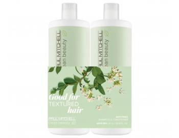 Zestaw do wosw niesfornych Paul Mitchell Clean Beauty Anti Frizz Save Big Duo