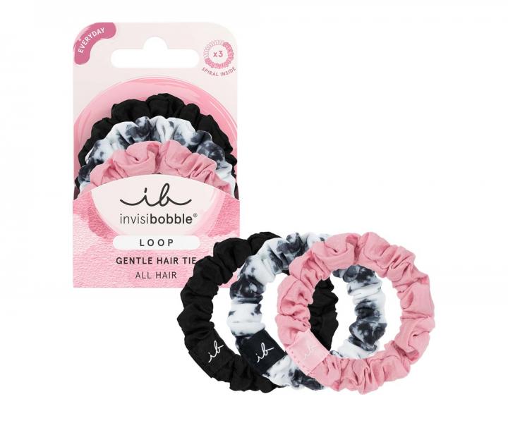 Ozdobne gumki spiralki do wosw Invisibobble Sprunchie Loop Be Gentle - 3 szt.