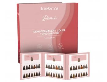 Wzornik paleta kolor�w farb do w�os�w Inebrya Demi-Permanent Color Tone-On-Tone