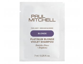 Szampon neutralizuj�cy do w�os�w blond i z pasemkami Paul Mitchell Blonde Platinum Blonde Violet Shampoo - 7 ml
