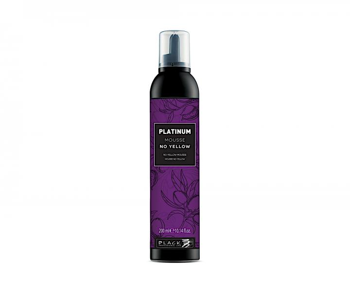 Pianka neutralizujca te tony do wosw blond Black Platinum No Yellow Mousse - 200 ml