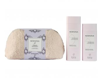 Zestaw upominkowy wygadzajcy do wosw krconych i niesfornych Kerasilk Smoothing Set + kosmetyczka gratis
