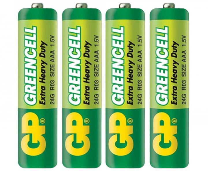 Baterie paluszki ma�e GP Greencell Extra Heavy Duty AAA - 4 szt.