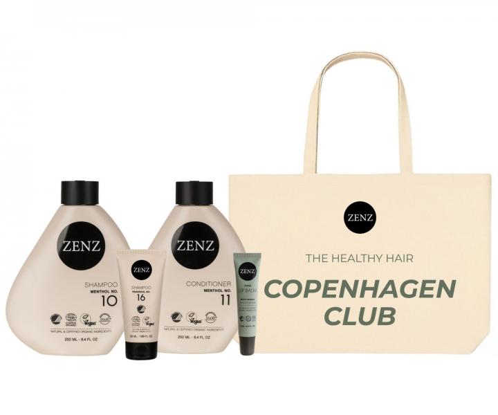 Zestaw do w�os�w cienkich i przet�uszczaj�cych si� Zenz Menthol + balsam do ust i torba p��cienna gratis