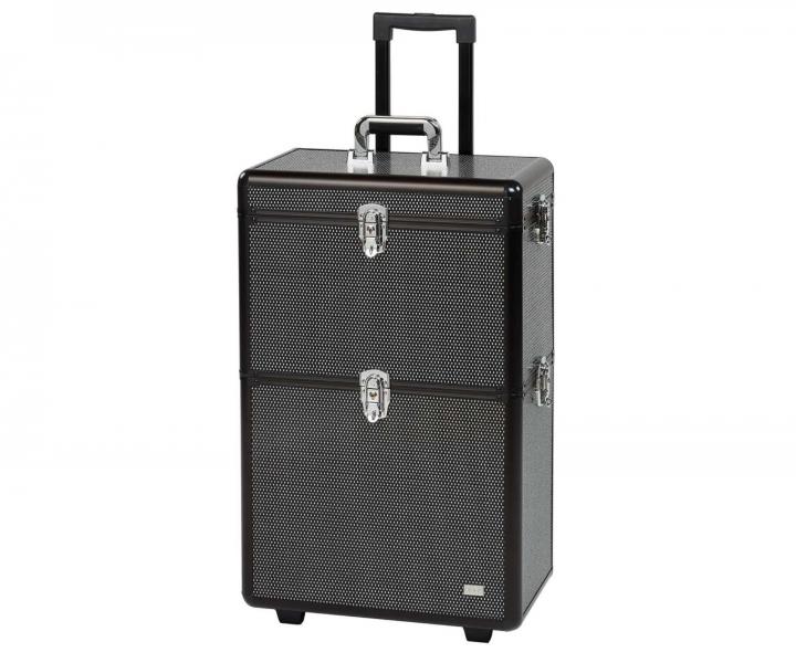 Profesjonalny kufer fryzjerski i kosmetyczny Sibel - czarny