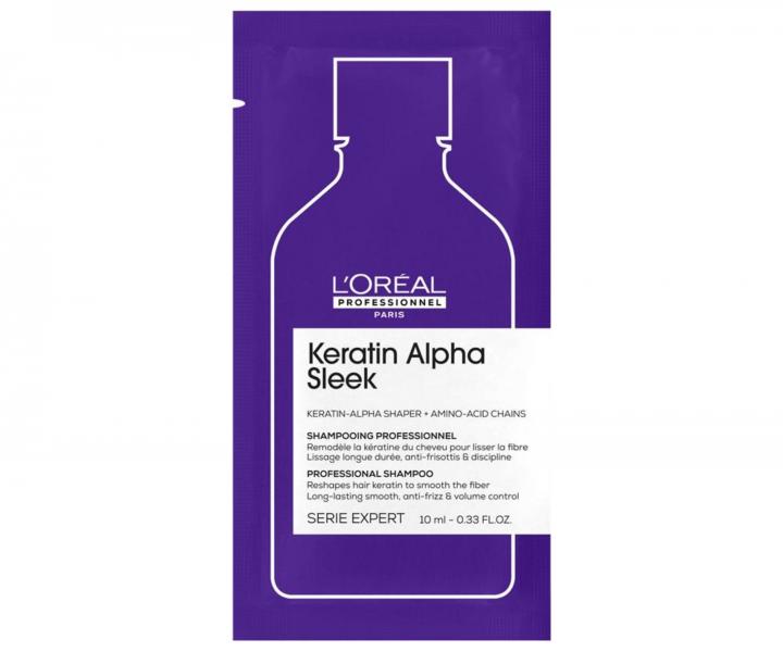 Szampon wyg�adzaj�cy do w�os�w pusz�cych si� Lor�al Professionnel Serie Expert Keratin Alpha Sleek - 10 ml (bonus)