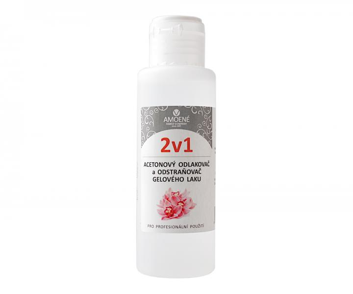 Acetonowy zmywacz elowego lakieru 2 w 1 Amoen - 100 ml