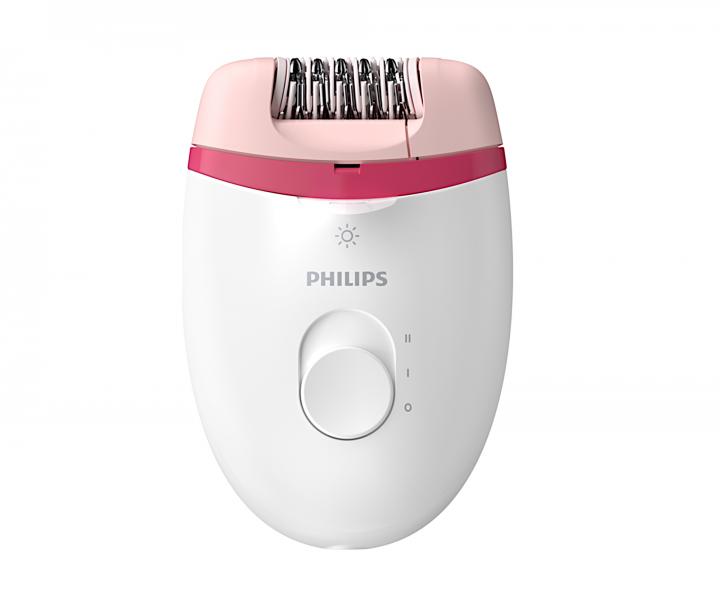 Depilator damski Philips Satinelle 4000 BRE255/00 - bia�o-r�owy