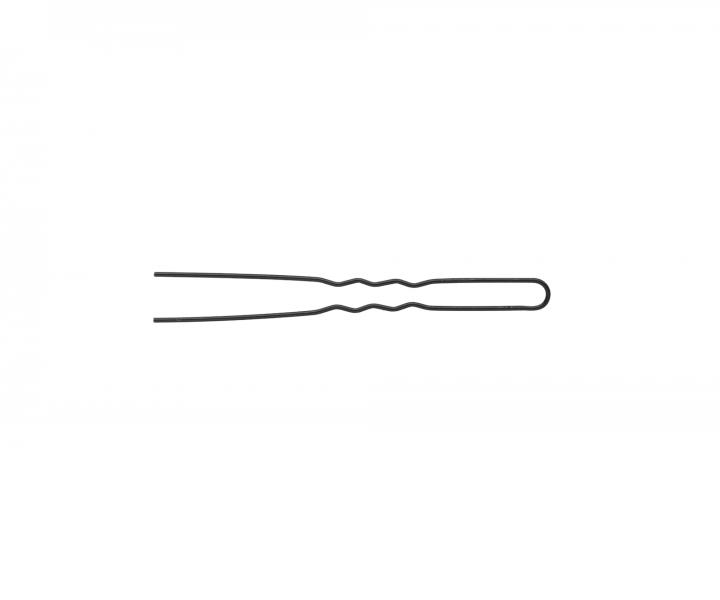 Kokwka do wosw karbowana Eurostil Professional - 6,5 cm - czarna - 20 szt.