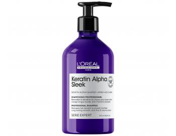 Szampon d�ugotrwale wyg�adzaj�cy kr�cone w�osy Lor�al Professionnel Serie Expert Keratin Alpha Sleek - 500 ml