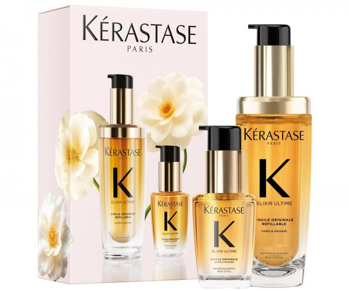Zestaw upominkowy olejk�w do piel�gnacji wszystkich rodzaj�w w�os�w K�rastase Elixir Ultime L'Huile Originale Set