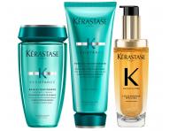 Zestaw wspomagaj�cy porost w�os�w K�rastase Resistance Extentionistes z olejem Elixir Ultime L'Huile Originale Refillable