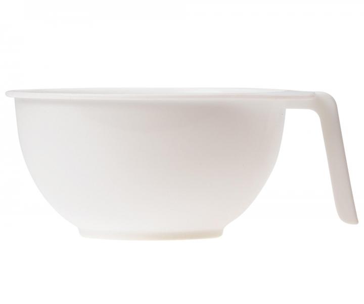 Plastikowa miska z uchwytem do mieszania farb Sibel - 350 ml - biaa