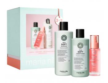 Zestaw upominkowy nawilajcy do wosw suchych z olejem arganowym Maria Nila True Soft Holiday Box