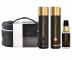 Seria produktw wygadzajcych i nadajcych wosom poysk Sebastian Professional Dark Oil - zestaw upominkowy  szampon + maska + olejek + kosmetyczka
