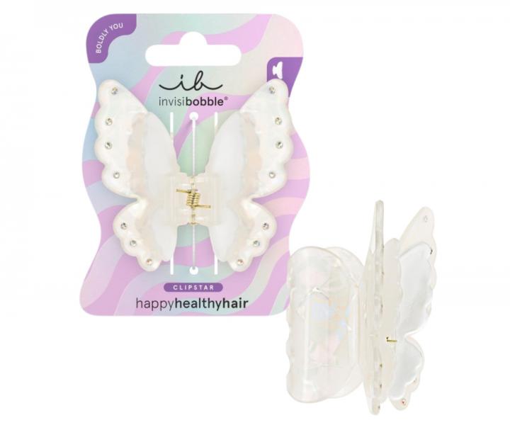 Klamra do wosw Invisibobble Clipstar Fairy Fierce - kremowo-perowa