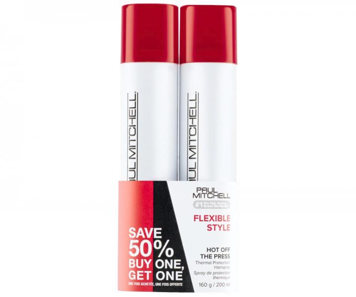 Zestaw sprayu termoochronnego Paul Mitchell Flexible Style Hot Off The Press - 200 ml - 1+1 gratis