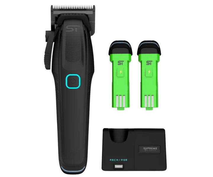 Profesjonalna maszynka do strzy�enia z wymiennymi akumulatorami Supreme Trimmer Recharge STC779 - czarna