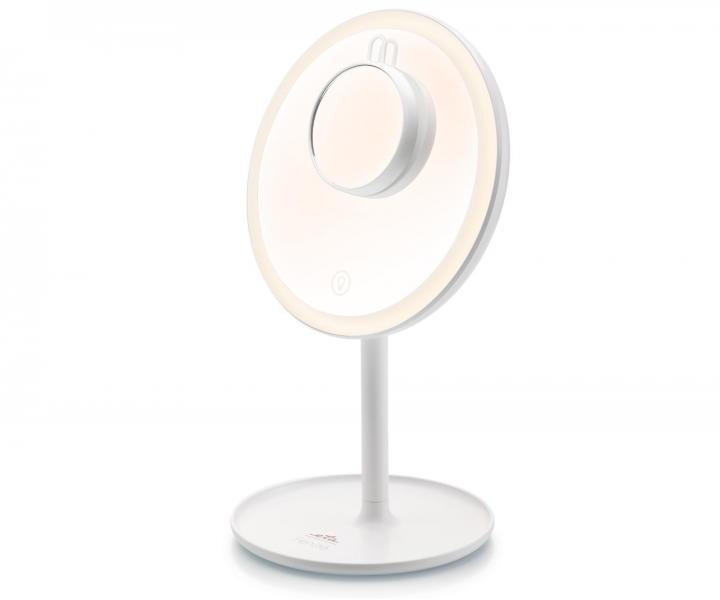 Lusterko kosmetyczne z owietleniem LED i lusterkiem powikszajcym ETA Fenit 1354 - biae