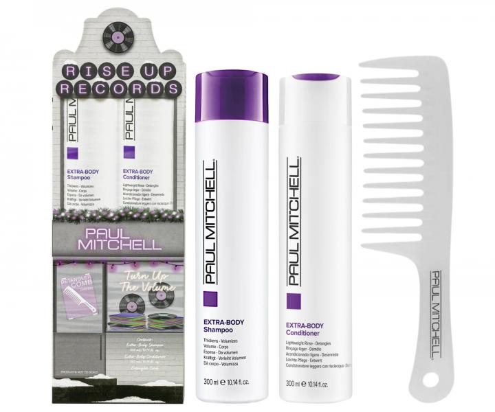 Zestaw upominkowy zwikszajcy objto wosw Paul Mitchell Extra-Body Trio + grzebie gratis