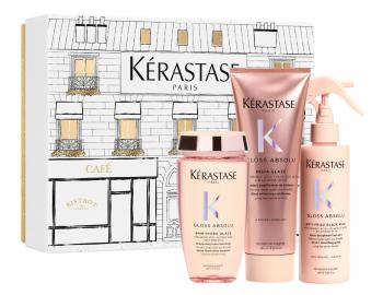 Zestaw upominkowy nawilajcy i nadajcy poysk wosom skonnym do puszenia si Krastase Gloss Absolu